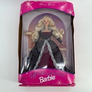 Vintage 1996 Winter Fantasy‎ Barbie Doll Special Edition Mattel Blonde Ball Gown